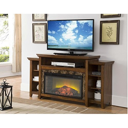 Boswell Electric Fireplace 56" Wide Plus TV Stand - B01N0YNK9E